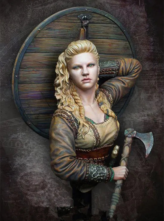 1/10 Female Fantasy Barbarian, Resin Model Bust Kit, Fantasy Theme, Unassembled and Unpainted