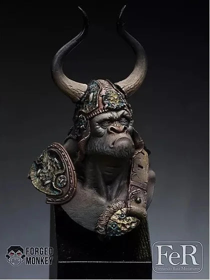 1/12 Orc Tribal Chief, Resin Model Figure Kit, Fantasy Theme, Unassembled and Unpainted