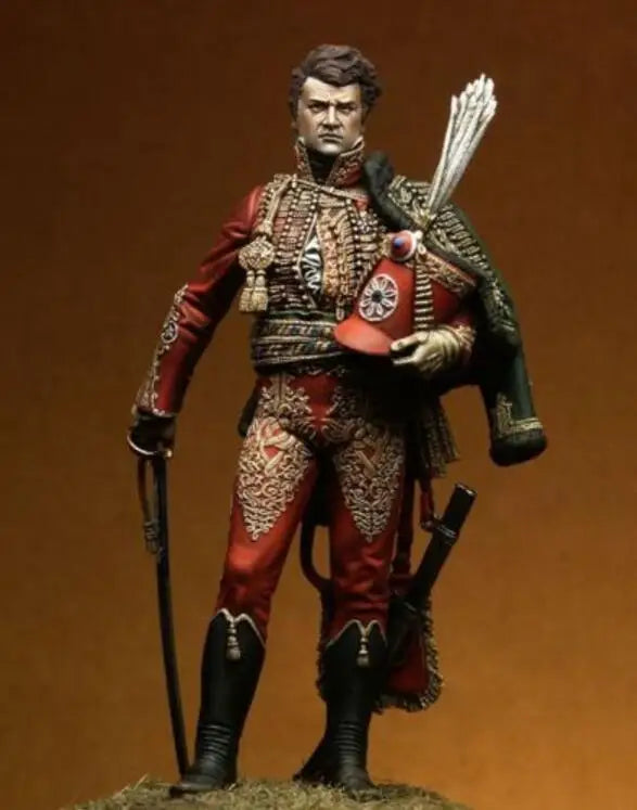 1/18 Medieval Fantasy Warrior, Resin Model Figure Kit, Unassembled and Unpainted