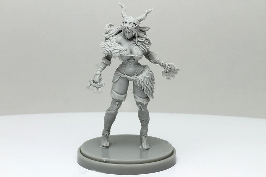 30mm Primal Huntress, Resin Model Figure Kit, Unassembled and Unpainted