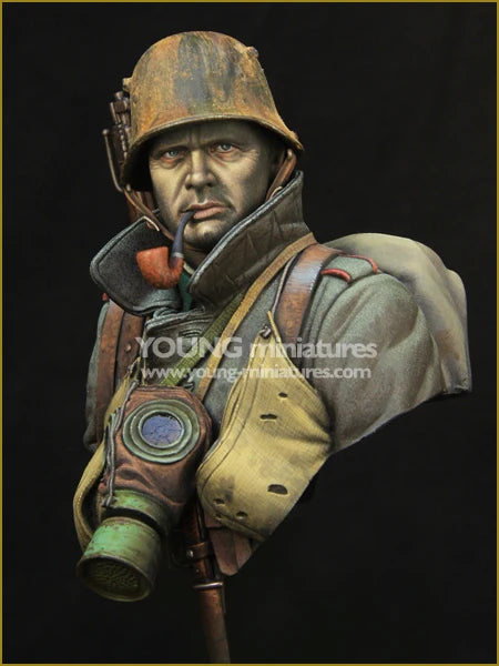 WWI German Stormtrooper — Resin Bust
