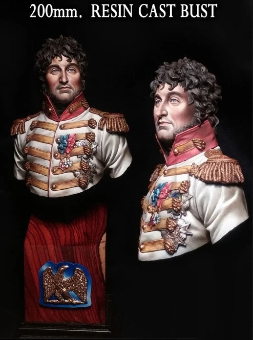 200mm Napoleonic French Joachim Murat, Resin Model Bust Kit, Unassembled and Unpainted