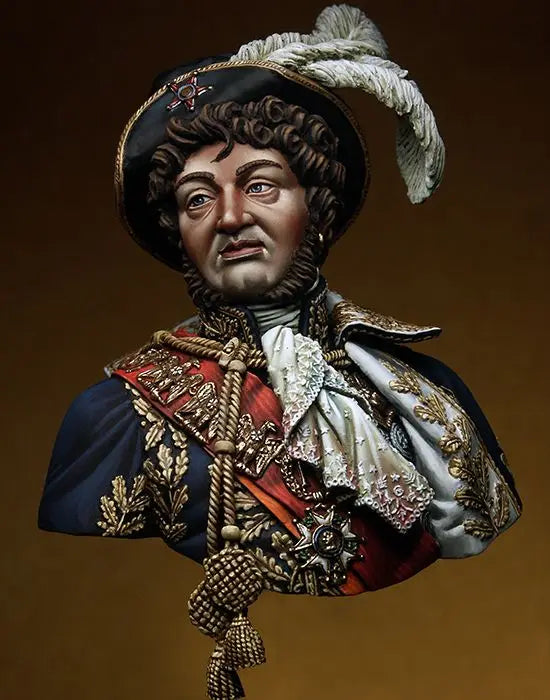 1/10 Napoleonic Joachim Murat, Resin Model Bust Kit, Unassembled and Unpainted