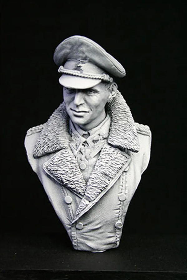 1/9 WWII Officer, Resin Model Bust Kit, Unassembled and Unpainted