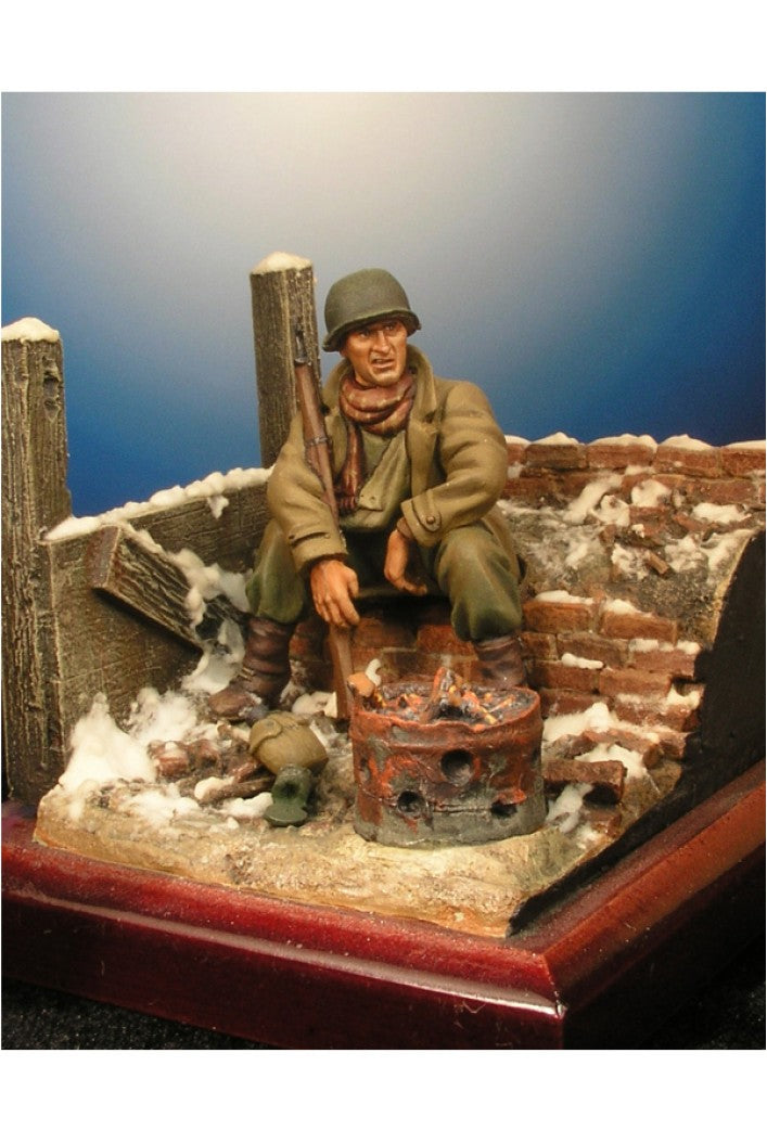 1/32 WWII American Soldier Resting, Resin Model Figure Kit, Unassembled and Unpainted