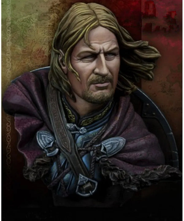 80mm Medieval Fantasy Warrior, Resin Model Bust Kit, Fantasy Theme, Unassembled and Unpainted