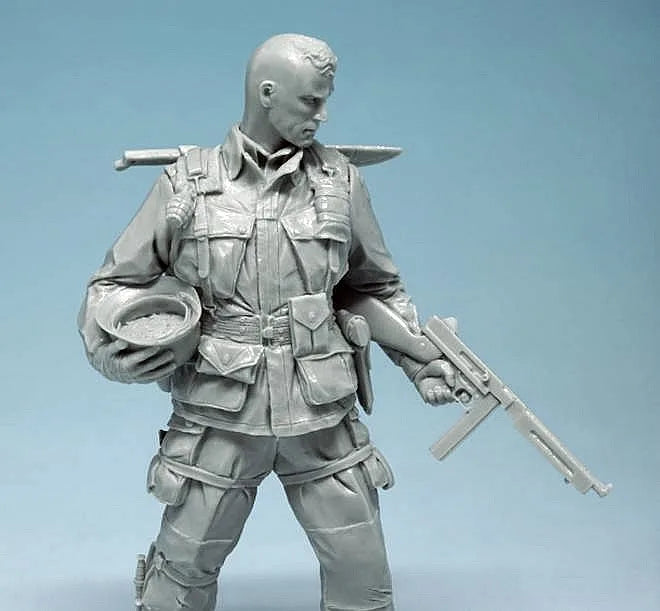 1/16 Modern Tactical Operator with Rifle, Resin Model Figure Kit, Unassembled and Unpainted
