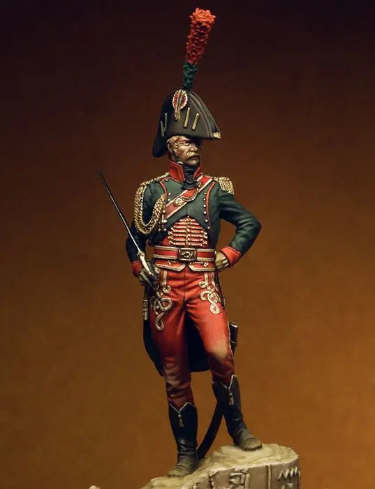 75mm Napoleonic Egyptian Officer of the Guide, Resin Model Figure Kit, Unassembled and Unpainted