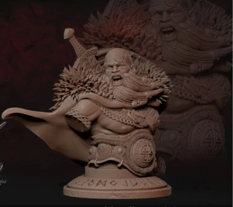 1/12 Asian Deity, Resin Model Bust Kit, Mythology Theme, Unassembled and Unpainted