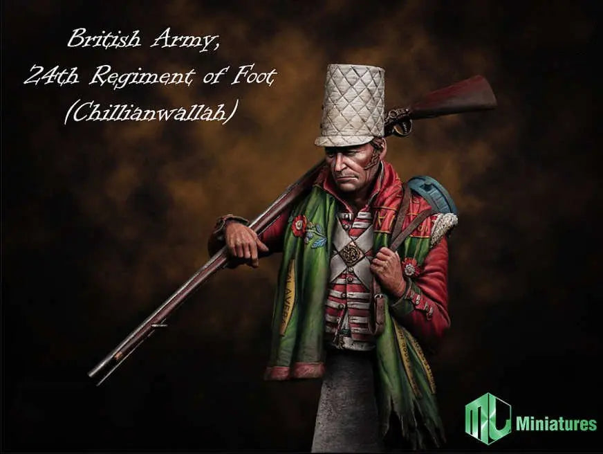 1/10 Modern Victorian British 24th Regiment Soldier, Resin Model Figure Kit, Unassembled and Unpainted