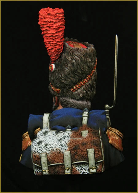 1/10 Napoleonic French Grenadier of the Imperial Guard, Resin Model Bust Kit, Unassembled and Unpainted
