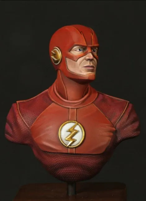 1/10 The Flash Superhero, Resin Model Bust Kit, Sci-Fi Theme, Unassembled and Unpainted