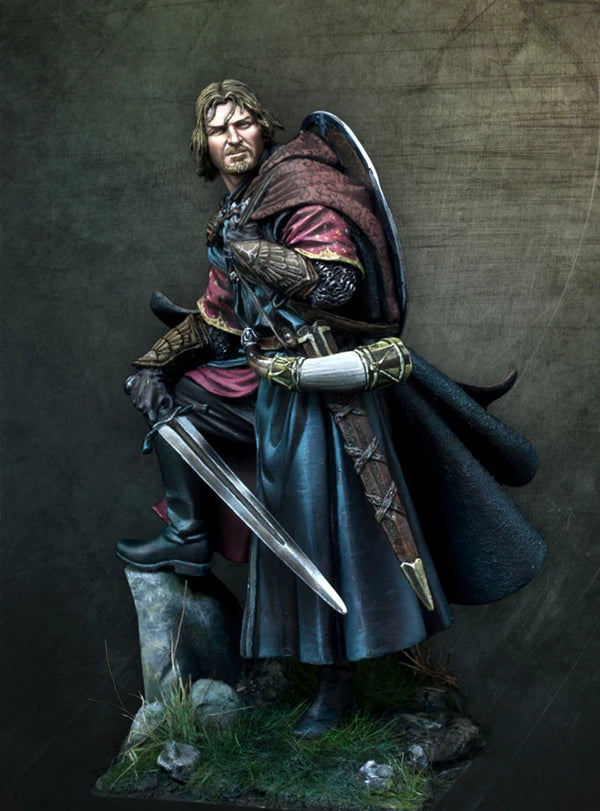 70mm Medieval Fantasy Warrior, Resin Model Figure Kit, Fantasy Theme, Unassembled and Unpainted