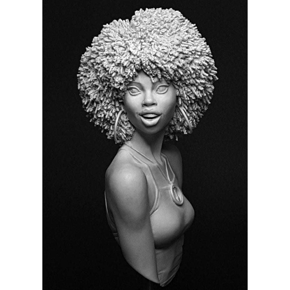 100mm Female Portrait, Resin Model Bust Kit, Unassembled and Unpainted