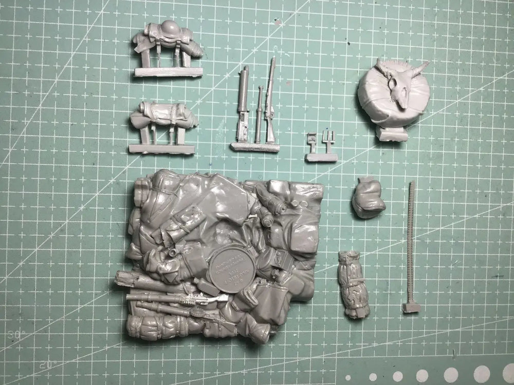 1/35 Modern Military Gunner Team, 2 Figures, Resin Model Figure Kit, Unassembled and Unpainted