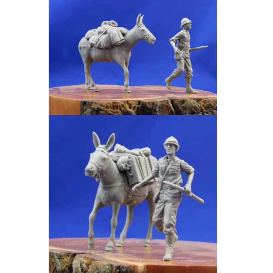 1/35 Resin Model Figure GK, Military Theme ，Unassembled and Unpainted Kit