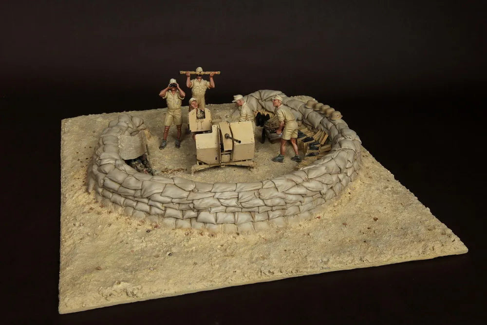 1/35 WWI Trench Fortification, 6 Figures, Resin Model Diorama Kit, Unassembled and Unpainted