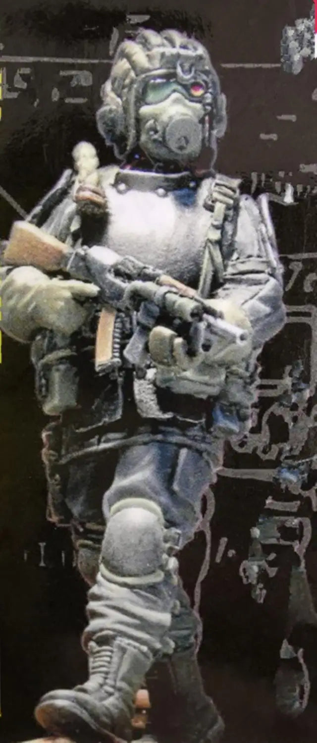1/35 Modern Tactical Operator in Powered Armor, Resin Model Figure Kit, Unassembled and Unpainted
