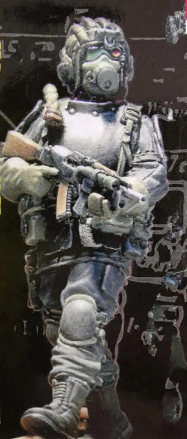 1/35 Modern Tactical Operator in Powered Armor, Resin Model Figure Kit, Unassembled and Unpainted