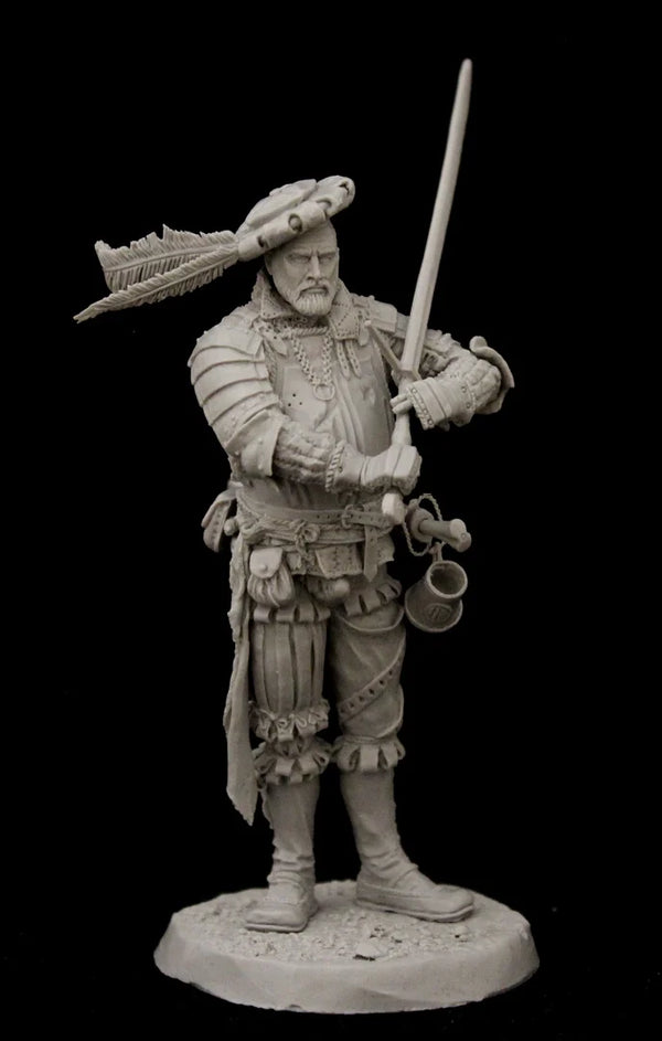 1/24 WWI British Infantryman in Puttees with Bayonet, Resin Model Figure Kit, Unassembled and Unpainted