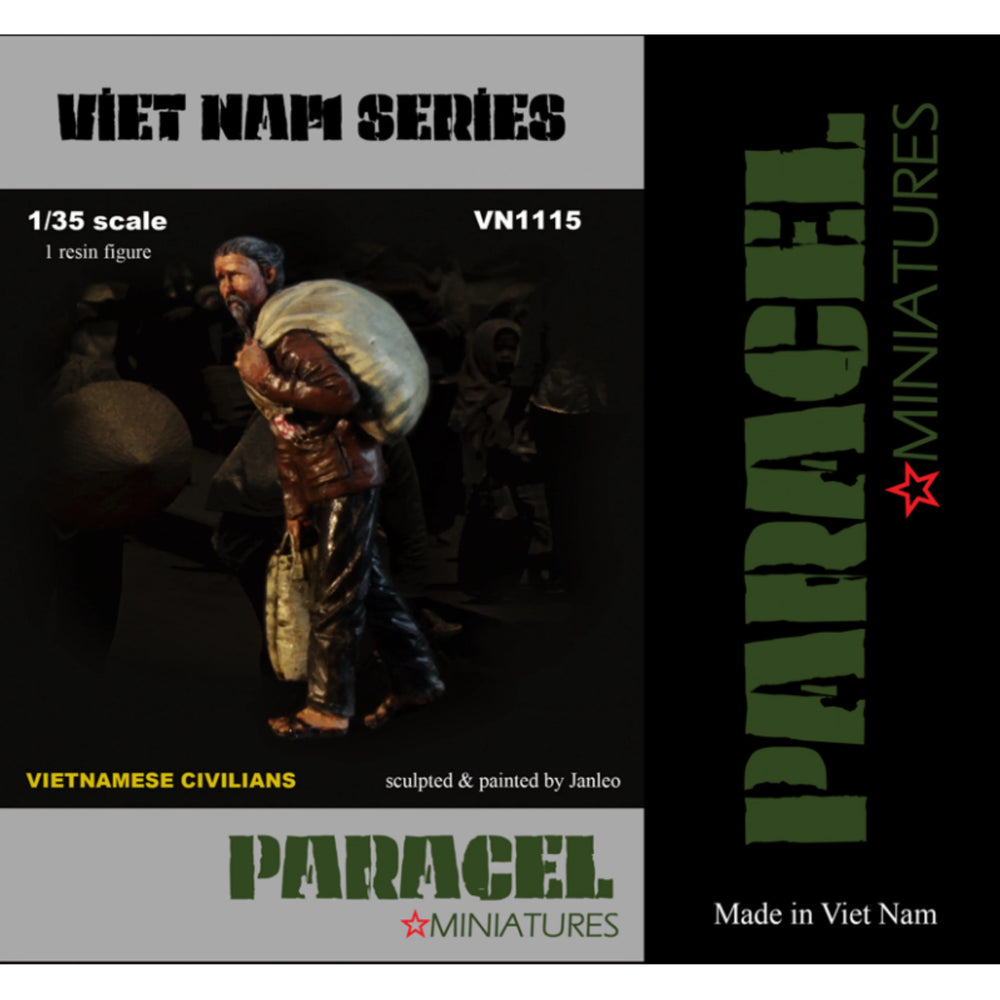 1/35 Vietnam War Vietnamese Civilian, Resin Model Figure Kit, Unassembled and Unpainted