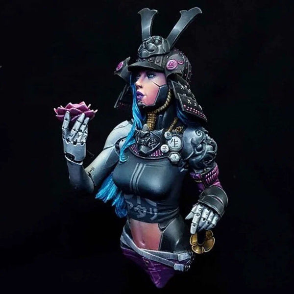 1/10 Sorceress with Spired Headdress, Resin Model Bust Kit, Fantasy Theme, Unassembled and Unpainted