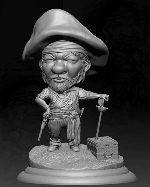 1/32 Western Prospector with Pick and Rifle, Resin Model Figure Kit, Historical Theme, Unassembled and Unpainted