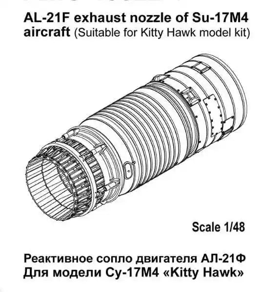 1/48 Cold War Soviet Su-17M4/22, Resin Model Aircraft Kit, Unassembled and Unpainted