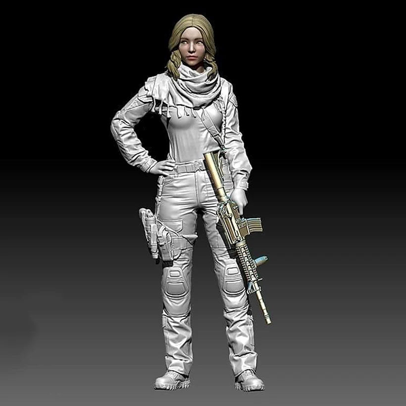 1/35 Modern Sci-Fi Tactical Operative, Resin Model Figure Kit, Unassembled and Unpainted