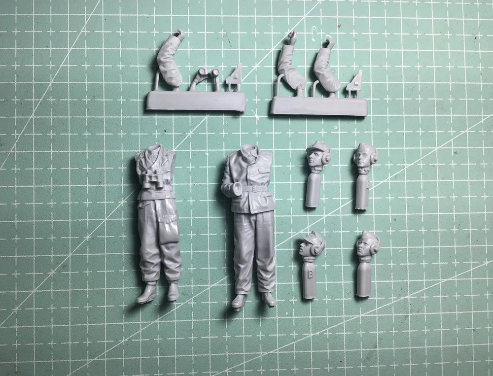 1/35 WWI German Infantry in Service Tunic, Resin Model Figure Kit, Unassembled and Unpainted