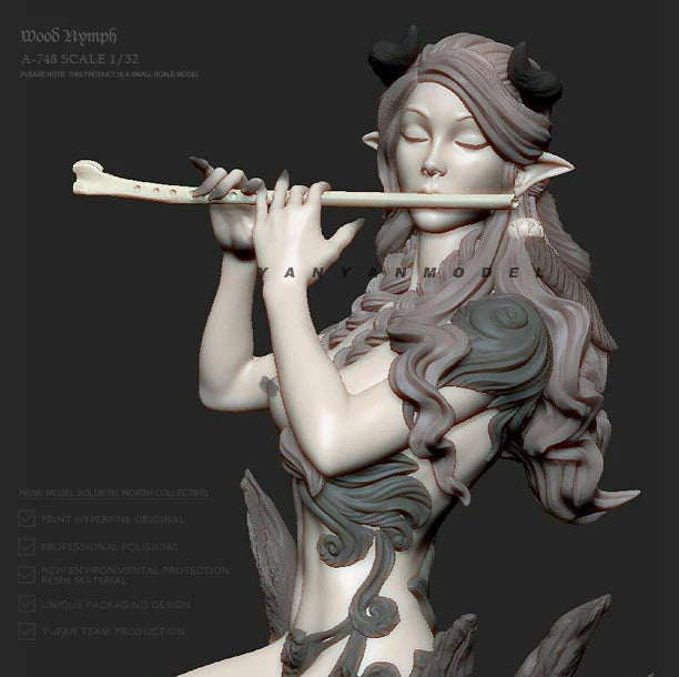 1/32 Mermaids & Nymphs, 5 Figures, Resin Model Figure Kit, Fantasy Theme, Unassembled and Unpainted