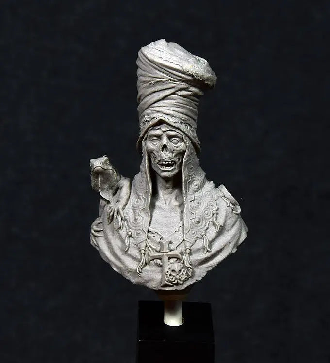 1/10 Ancient Wrapped-Head, Resin Model Bust Kit, Unassembled and Unpainted