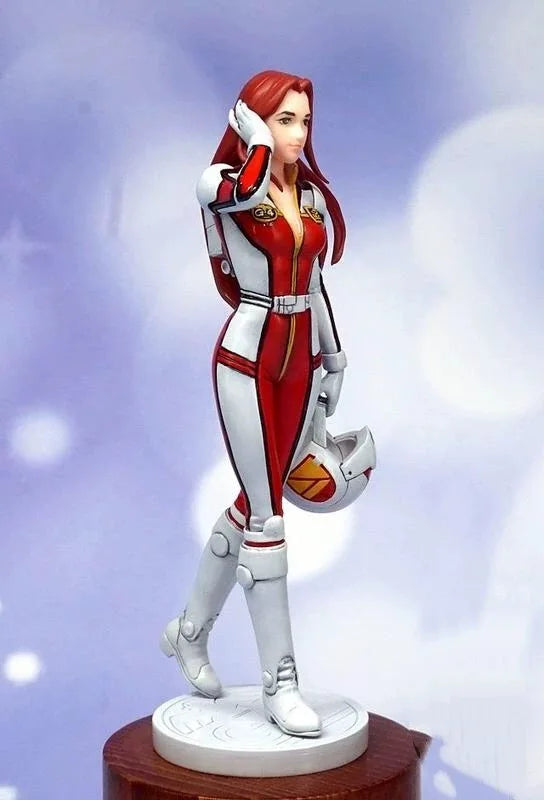 1/20 Red-Haired Anime Warrior in Tactical Combat Suit, Resin Model Figure Kit, Anime Theme, Unassembled and Unpainted