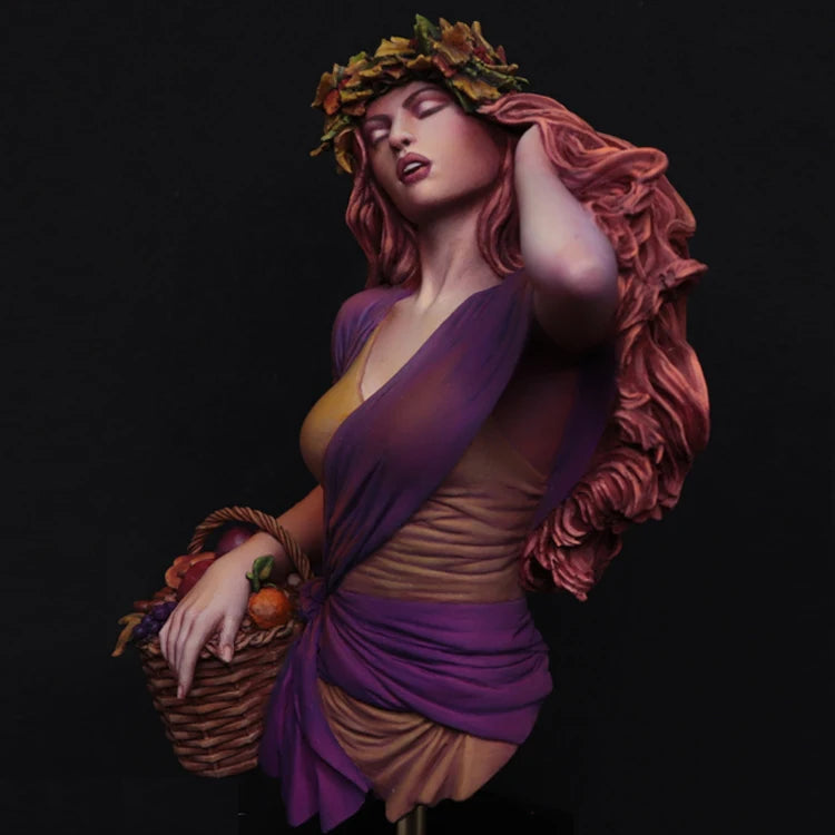 1/10 Autumn Fairy, Resin Model Bust Kit, Fantasy Theme, Unassembled and Unpainted