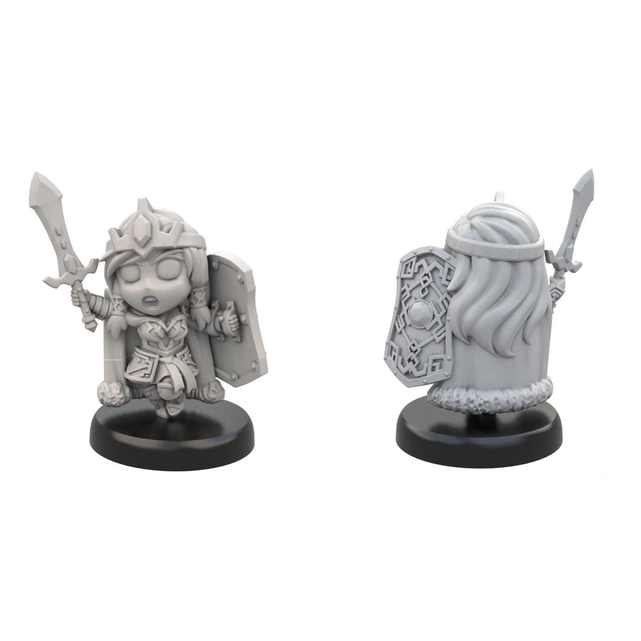 25Mm Base , Resin Model Figure GK , 3 Figure , Unassembled and Unpainted Kit