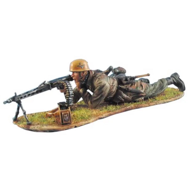 1/35 WWII German Prone MG42 Gunner, Resin Model Figure Kit, Unassembled and Unpainted