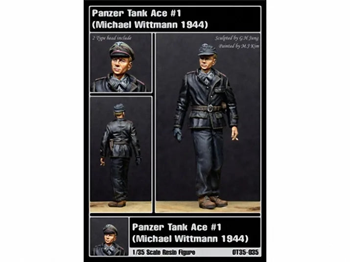 1/35 WWII German Officer Standing at Attention, Resin Model Figure Kit, Unassembled and Unpainted