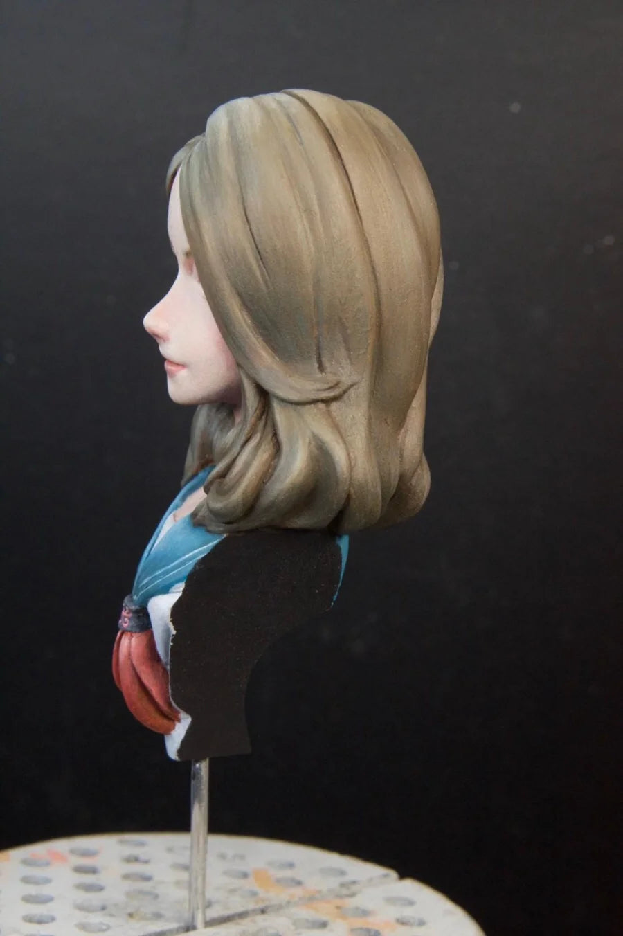 65mm Anime-Style Female, Resin Model Bust Kit, Anime Theme, Unassembled and Unpainted