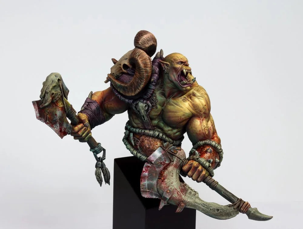 1/10 Orc Warrior, Resin Model Figure Kit, Fantasy Theme, Unassembled and Unpainted