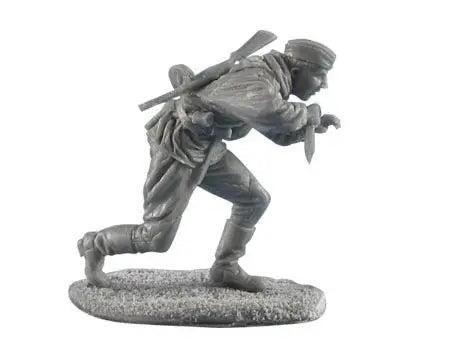 1/35 WWII Japanese Soldier Charging with Bayonet, Resin Model Figure Kit, Unassembled and Unpainted