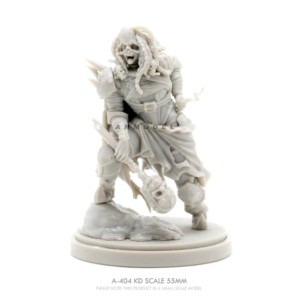 Female Barbarian Warrior, Resin Model Figure Kit, Fantasy Theme, Unassembled and Unpainted