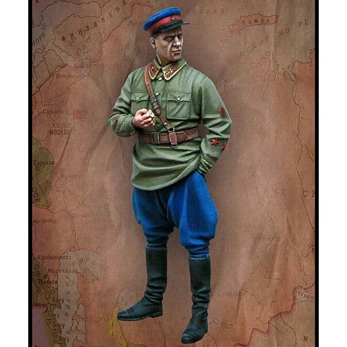 1/35 WWI Soviet Officer & Enlisted, 6 Figures, Resin Model Figure Kit, Unassembled and Unpainted