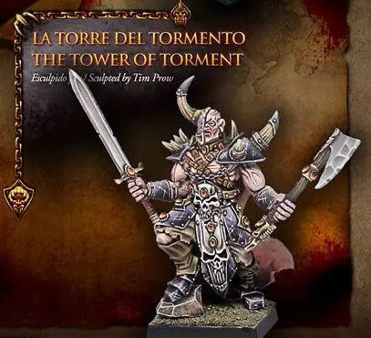 28mm Medieval Fantasy Torture Tower, 5 Figures, Resin Model Terrain Kit, Fantasy Theme, Unassembled and Unpainted