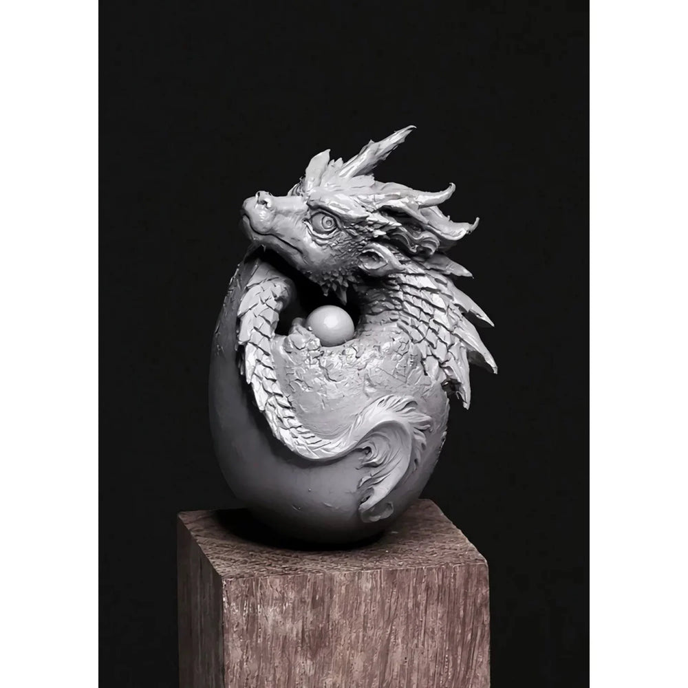40mm Dragon, Resin Model Figure Kit, Fantasy Theme, Unassembled and Unpainted