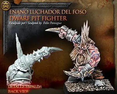 28mm Avatars of War Dwarf Berserker, Resin Model Figure Kit, Fantasy Theme, Unassembled and Unpainted