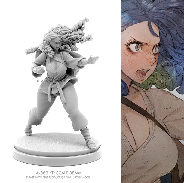 38mm Modern Anime Soldier, Resin Model Figure Kit, Unassembled and Unpainted