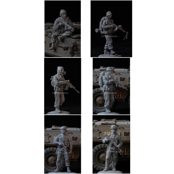 1/35 Modern Military, 6 Figures, Resin Model Figure Kit, Unassembled and Unpainted