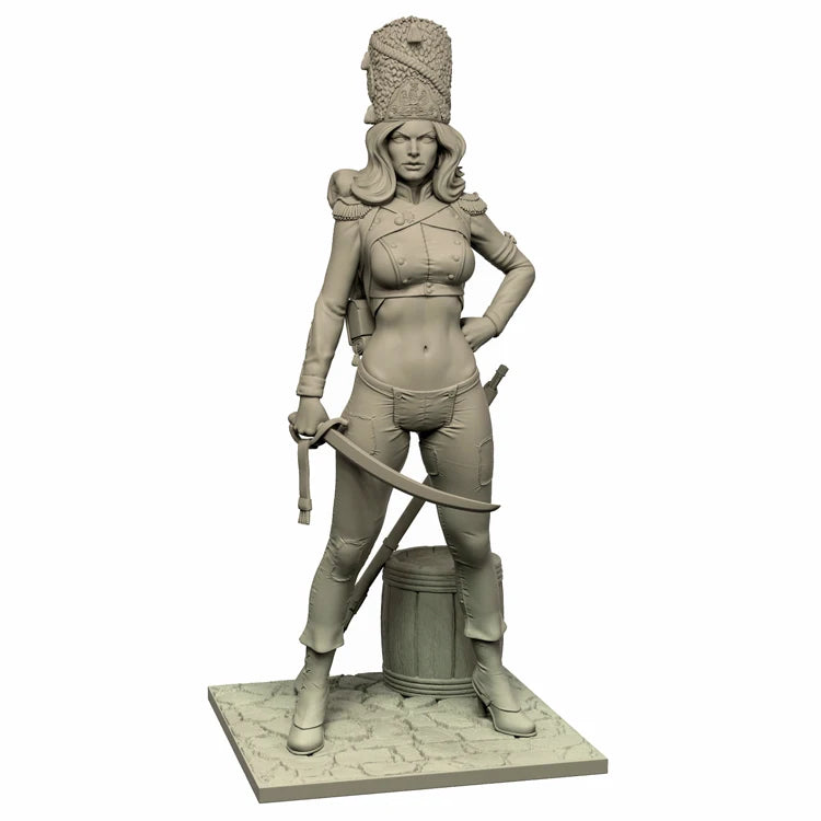 70mm Napoleonic Imperial Guard, Resin Model Figure Kit, Unassembled and Unpainted