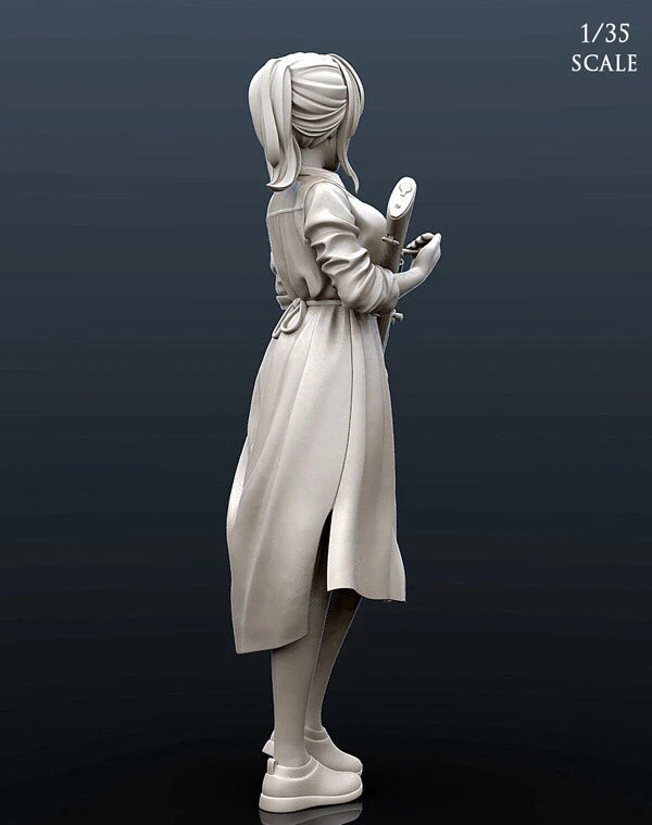 1/35 Modern Anime Soldier, Resin Model Figure Kit, Unassembled and Unpainted