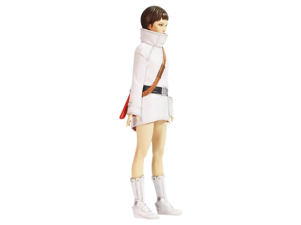 1/20 Warrior Girl in White Uniform with Red Katana, Resin Model Figure Kit, Anime Theme, Unassembled and Unpainted
